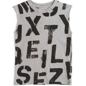 Nununu ABC Sleeveless Shirt - Ice Grey